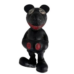 Rare 1930s Seiberling Latex Mickey Mouse Figure Vintage Disneyana Folk Art Decor
